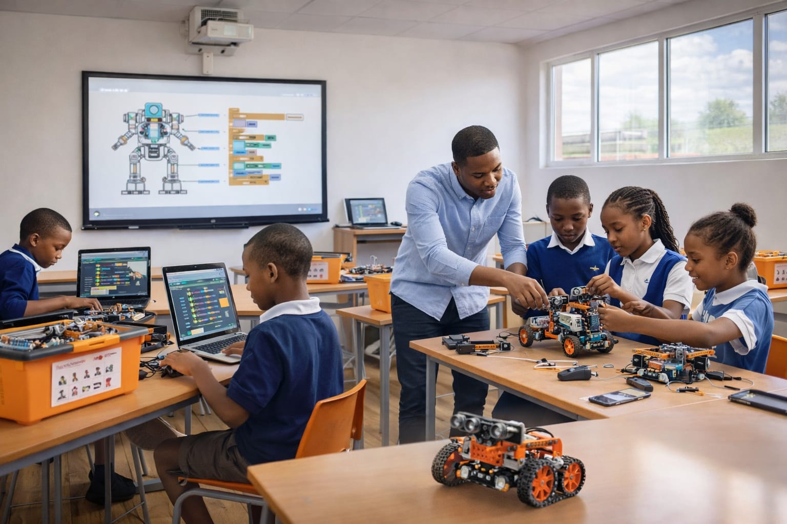 Coding and robotics classroom