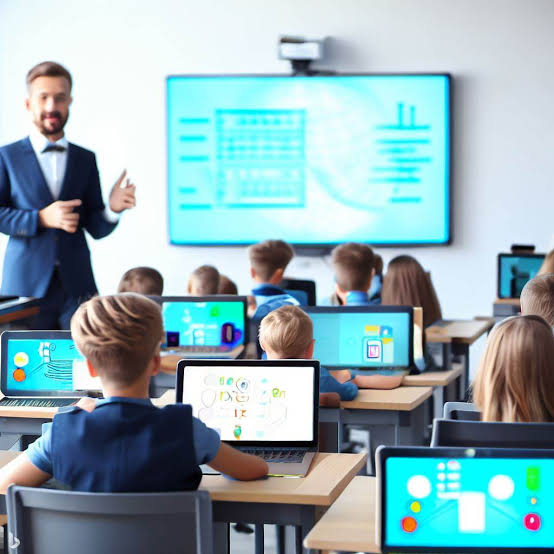 Laptops and Chromebooks in classroom